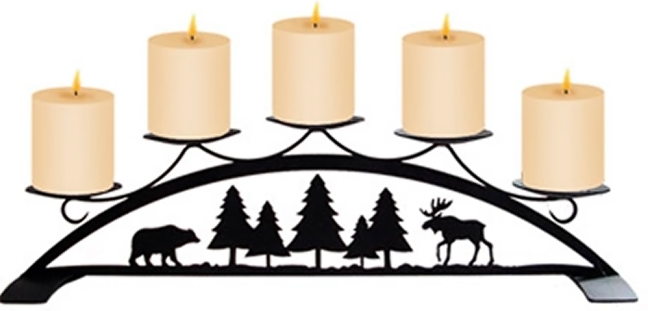 Moose & Bear - Table Top Pillar Candle Holder