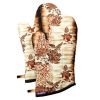 [Fire Phoenix] Quilting Nylon Heat Resistant Micro-Oven Mitts/Gloves 2-Pack