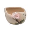 Outdoor Indoor Decor Ceramic Flower Container Pots Mini Planters-Pink Rose