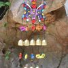 Wood Butterfly Yunnan Style Wind Chime Bell Outdoor Chinese Windchime for Restaurant