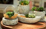 Made Of Cement European Vintage Style Succulent Plant Pots Flowerpot