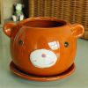 Creative Cute Decor/Gift Lovely Bear Earthenware Planter Flower Pot 4.3*3.9"