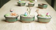Mini Bathtub Shape Ceremic Plant Pot --4