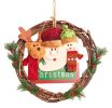"Snowman Christmas Wreath Small Front Door Wreaths Holiday Christmas Decorations (14"")#13"